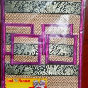 Reed Placemats w 4 coasters